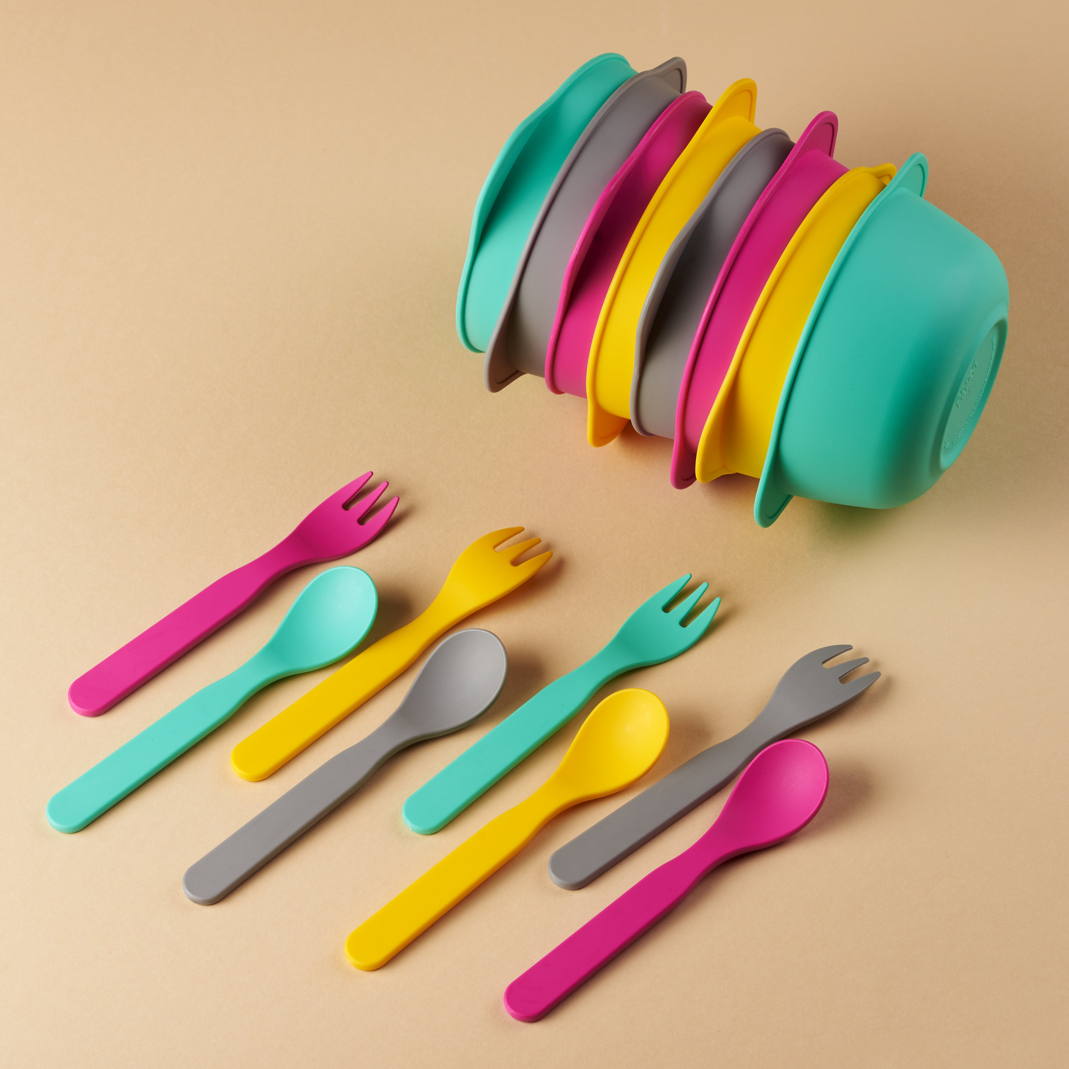 PLA Kids Cutlery Set (Pink)