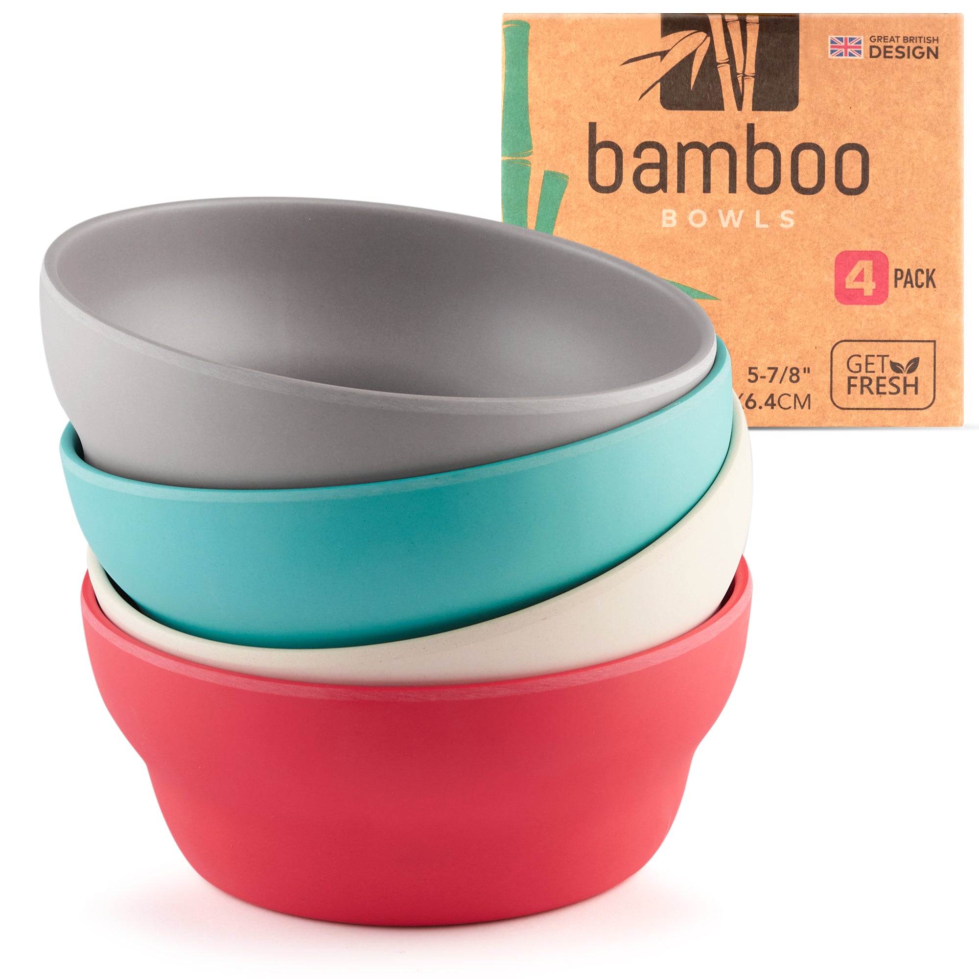Adult-sized bamboo bowls